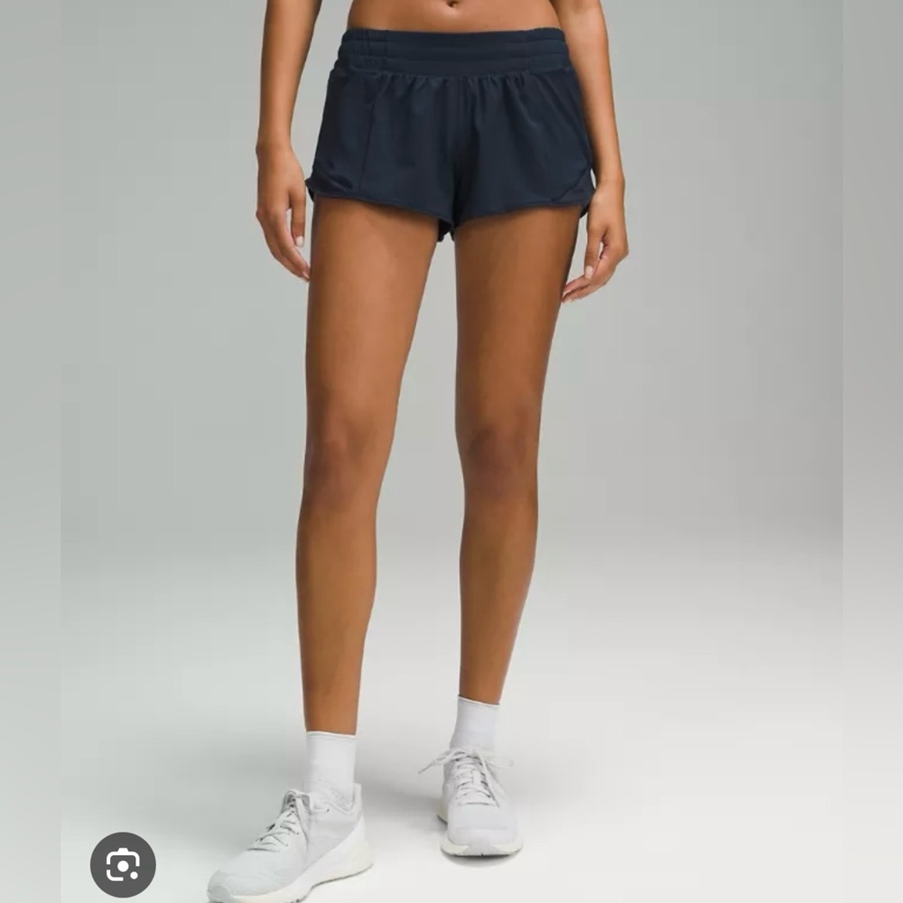 Women's Navy Blue Athletic Shorts
